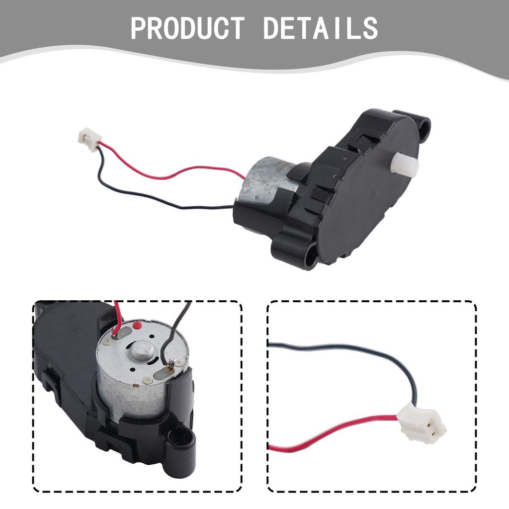 Side Brush Motor Assembly For Sencor SRV 6250BK Robot Vacuum Cleaner Spare Part Black Plastic Replacement