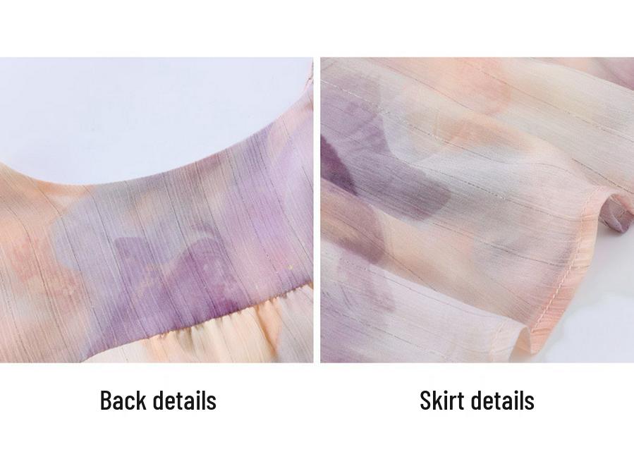 Women's Korean Floral Print Lace-up Tea Dress – Slimming Summer Design