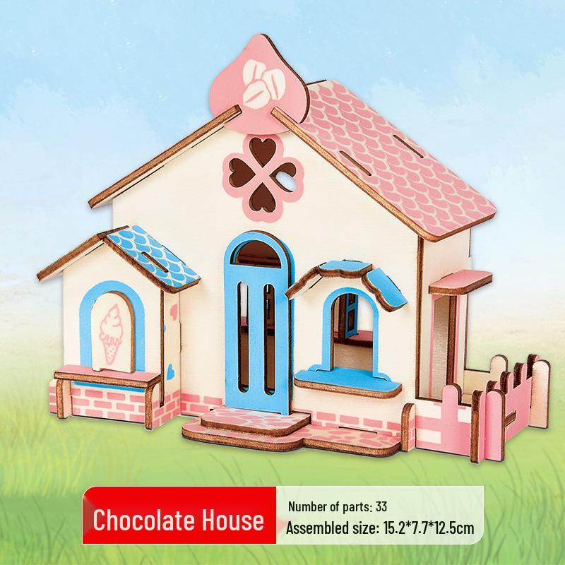 3D Wooden Ferris Wheel Puzzle - Educational DIY Gift for Kids