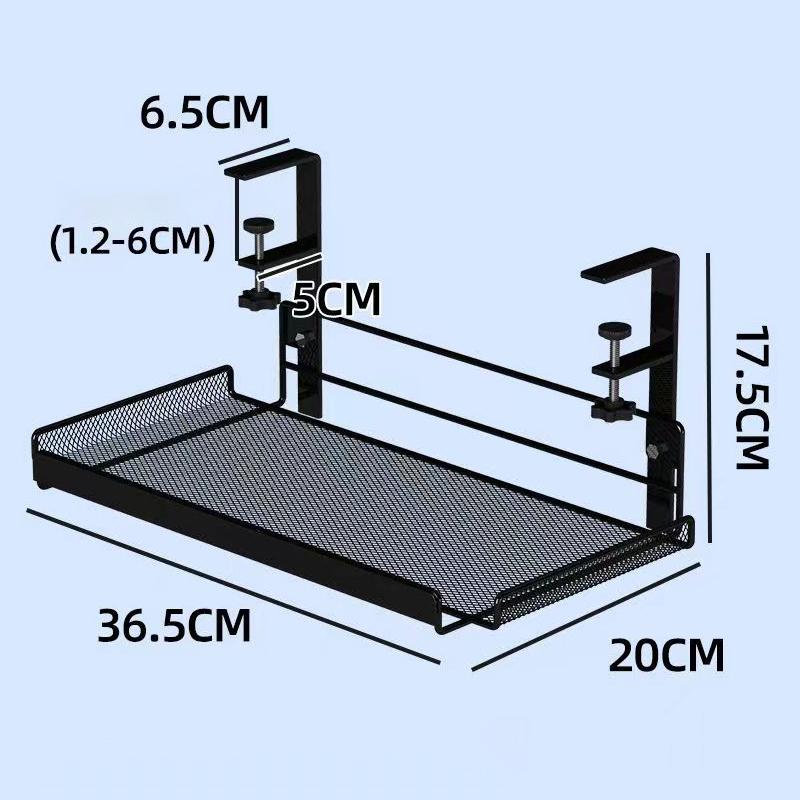

Белый, черный железный регулируемый стеллаж для хранения под столом для розеток, кабелей, инструментов, органайзер со скрытым лотком без дырокола
