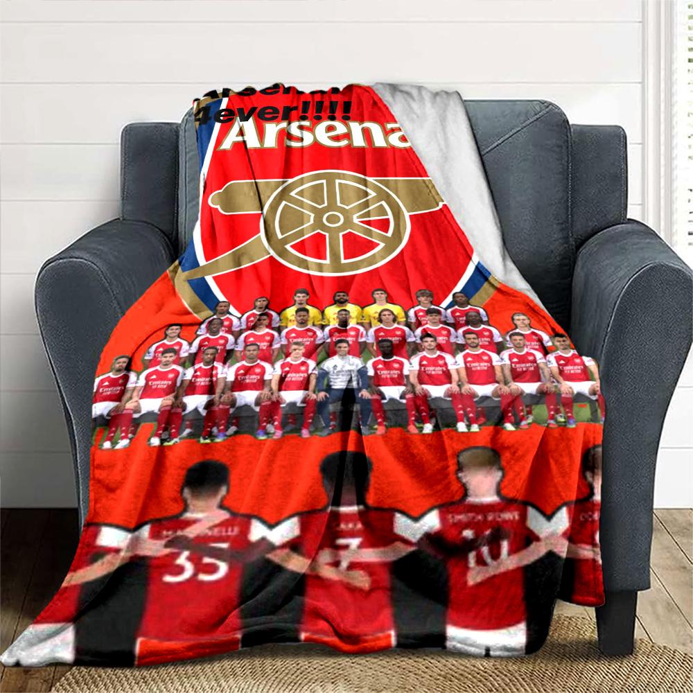 Arsenal Football Player Blanket Comfortable Perfect for Office Chair Couch Bedding for All Occasions Warmthful Decor