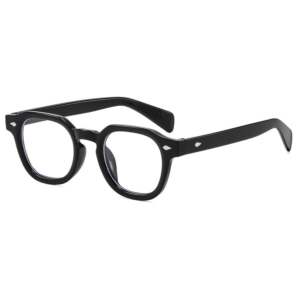 New sunglasses uv anti-ultraviolet women's and men's retro flat glasses round frame European and American sunglasses
