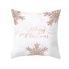 Christmas Tree Snowflake Printed Cushion Cover for Home Living Room Sofa Decoration Polyester Pillowcase