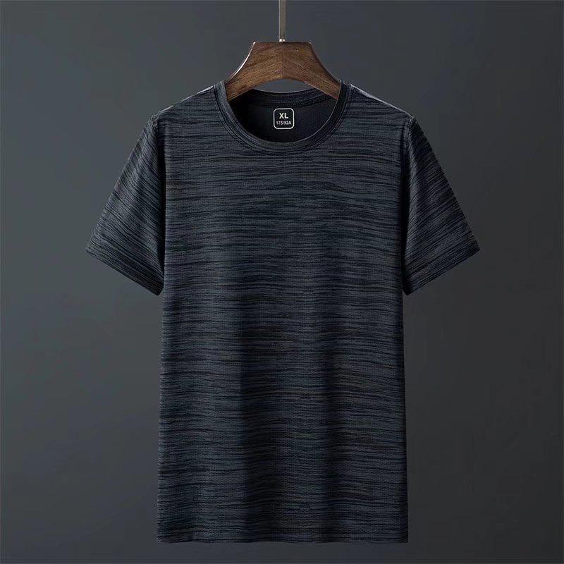 Men's Quick-Dry Breathable Ice Silk Short-Sleeve Fitness T-Shirt