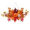 Durable Wall Hanging Props Artificial Halloween Maple Leaf Pumpkin Pendant Realistic   Thanksgiving