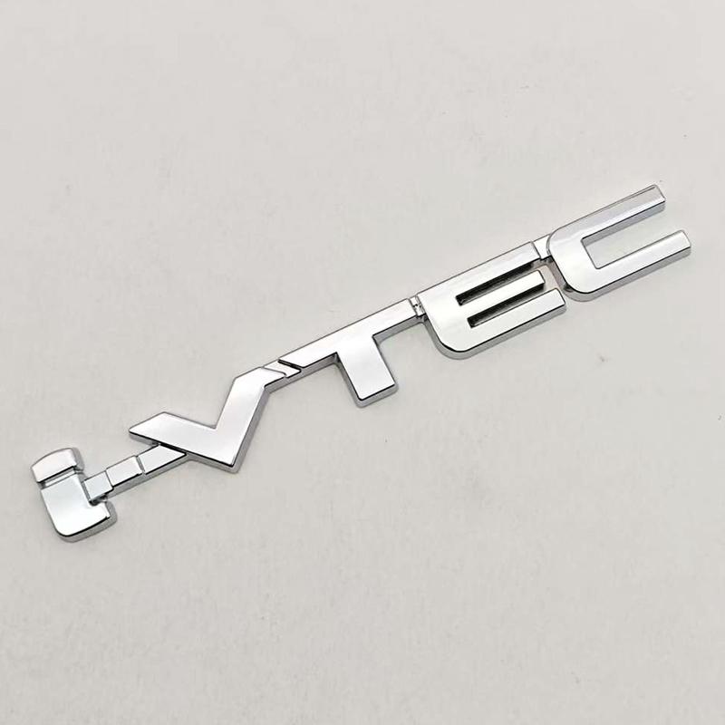 QLN2 Car Accessories Styling Logo i-VTEC Badge Metal Fender Side Emblem Decals For Honda Civic Si Type R Accord CRV Acura TSX RSX Fit