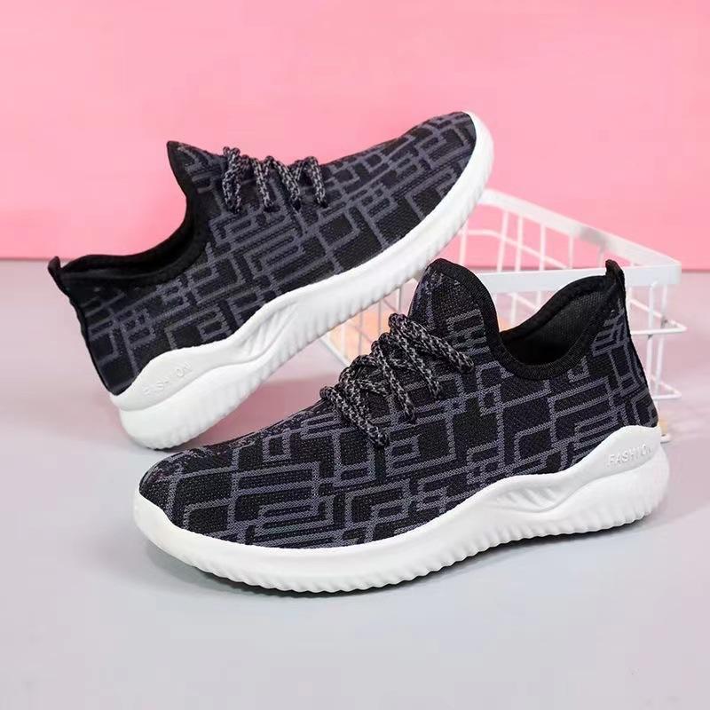 New Flying Woven Men's and Women's Sports Shoes Cloth Shoes Fashion Casual Shoes Thickened Soles Running Coconut Shoes