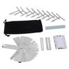 Guitar Luthier Tool Set Radius Gauges 32 Blade Feeler Gauge String Action Ruler Fretboard Protector 