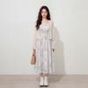 French Resort Cardigan & Floral Slip Dress Set - Spring Two-Piece Long Dress Ensemble