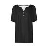 European & American Style V-Neck Jacquard Hollow-Out Short-Sleeve T-Shirt: Fashionable, Casual, Loose, Comfortable Summer Vacation Top