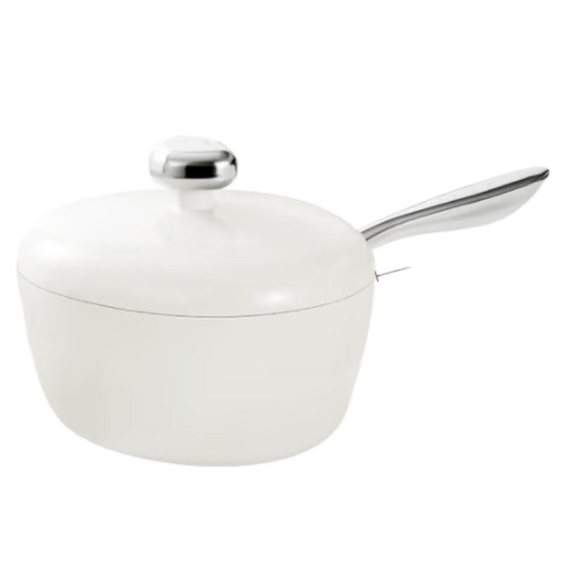 Velosan White Magnolia 20cm Aluminum Baby Milk Pot
