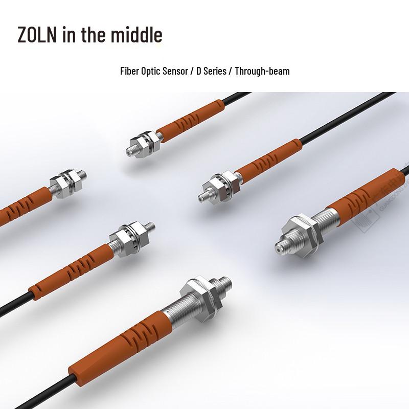 Zhonglian M3M4M6 Dual Display Fiber Optic Sensor with D3 Miniature Probe and Through-beam Diffuse Reflection Amplifier