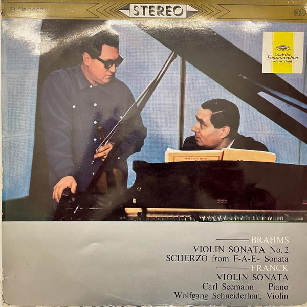 

LP Record WOLFGANG SCHNEIDERHAN CARL SEEMANN Brahms Violin Sonata No. 2 Scherz SLGM1082 DEUTSCHE GRAMMO Japan Classical Used
