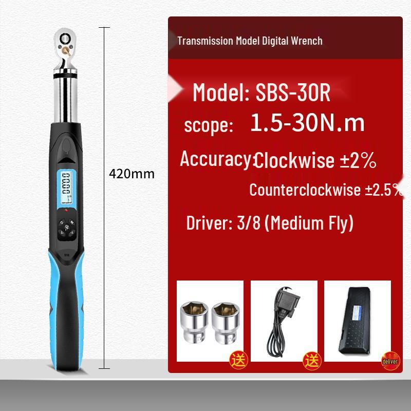 HEMUELE Digital Torque Wrench with Adjustable Torque and Screw Force Test