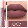 DUNUF Matte Liquid Lipstick Bean Paste Lip Gloss Long Lasting Waterproof Non‑Fading Easy To Apply Sexy Red Lip Glaze