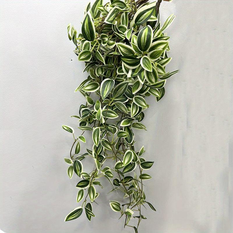

1Pc Wedding Arrangement Simulation 12 Heads Mini Eyebrow Green Plant Wall Hanging for Wedding Outdoor Patio Garden Home Decoration Wall Hanging