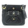 Logo Pochette Bag Shoulder Bag Nylon / Leather Black/GoldHardware