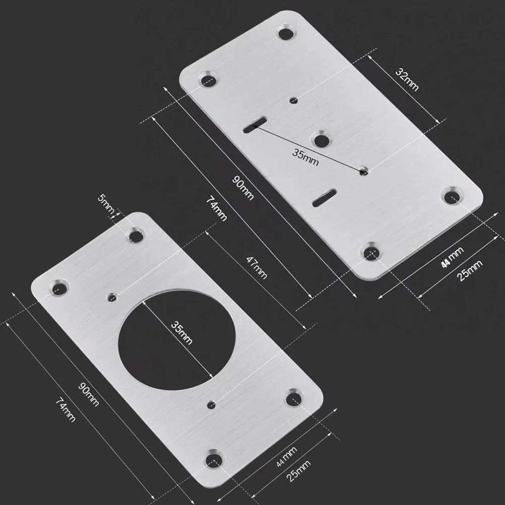4Pairs Hinge Repair Plate Cabinet Furniture Drawer Table Repair Mount Tool Hardware Stainless Steel Hinge Fixing Plate