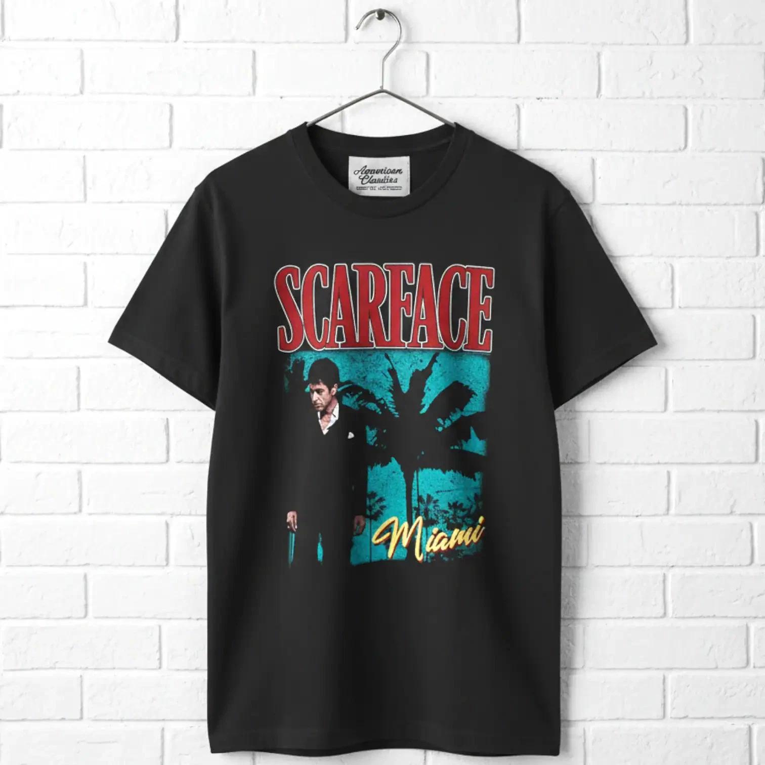 Scarface Miami Neon Palms Men s T Shirt XXXL