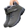 Women's Waterproof Plush Snow Boots - Non-Slip, Wide Fit with Velcro