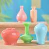 8pcs Pot Mini Colorful Vase Bottles Handmade Dollhouse Miniatures Vase Doll House Decora Kitchen Ornament Diy Accessories