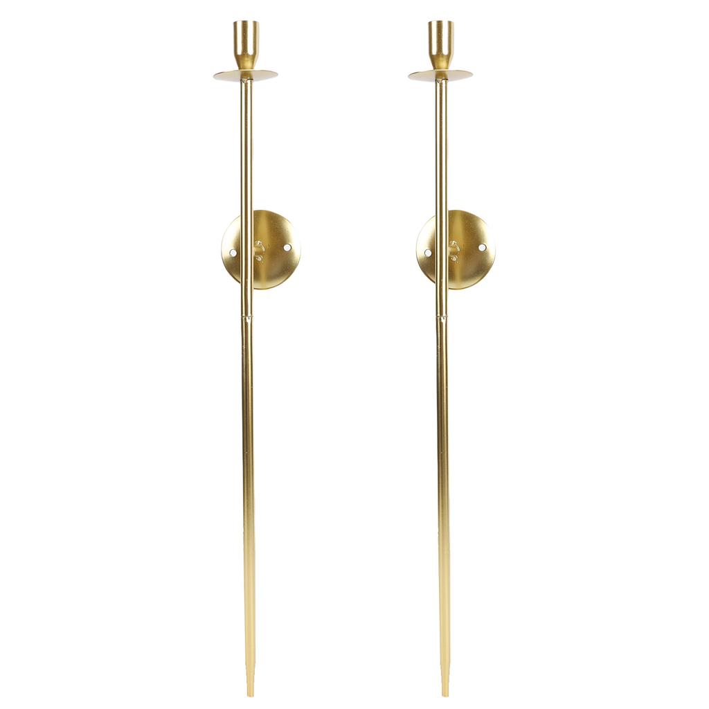 2pcs Wall Mount Candle Holders Decor for Home Modern Vintage Large Candlestick Art for Dining Room Fireplace Living Room Bedroom 25.0in
