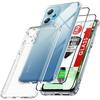 Case - E.F.CONNECTION - For Xiaomi Redmi Note 12 5G - Shockproof Silicone - Transparent - 2 Tempered Glasses