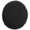 Seat Cushion 2 pcs Black Ø60 x 21 cm Velvet