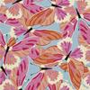 Outdoor Dekostoffe Oxford - Motiv Rosa-Orange Schmetterlinge I Dx258