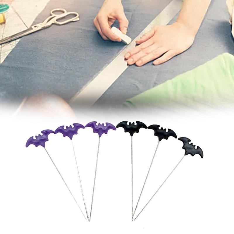 50pcs Dressmaking Pins Embroidery Patchwork Pins Accessories Halloween Bat Sewing Needle DIY Sewing Tools Decoration