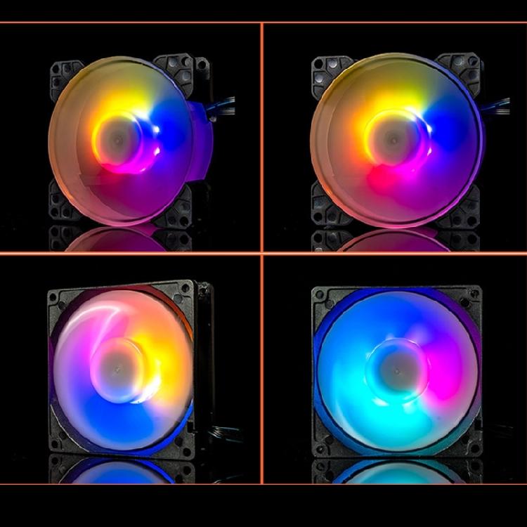 PC Computer Chassis Cooling Fan Low Noise Energy ARGB 5V 3Pin For PC Gaming Console Cooling Fan Heat Dissipation