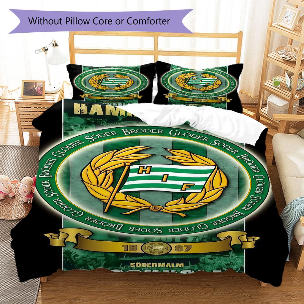 HIF Logo Bedding Quilt Set Quilt Cover Pillowcase Home Decoration Birthday Gift (1 * Duvet Cover + 2 * Pillowcase, Without Core)