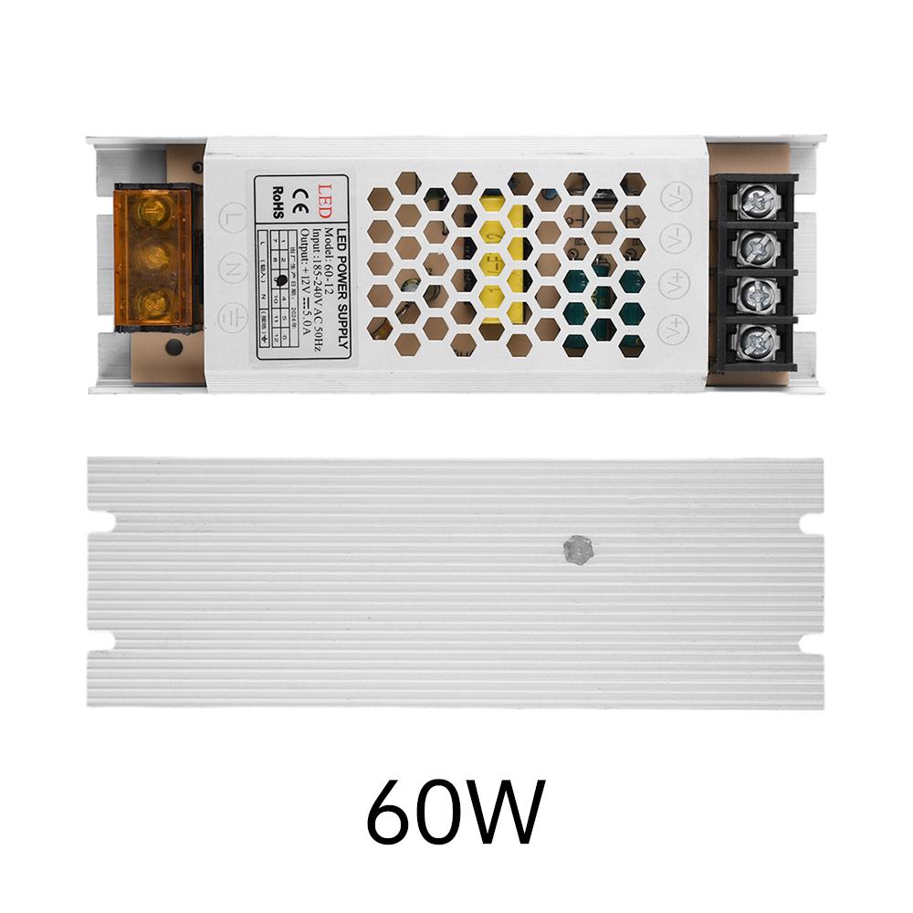 Ultra Thin Driver LED Strip Voltage Stabilizing Power Supply Lighting Transformers DC 220V To 12V 60W 100W 200W