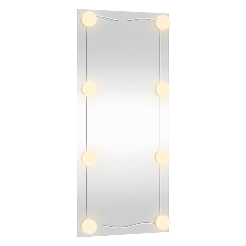 Vidaxl Lustro Ścienne Z Led, 30X80 Cm, Szklane, Prostokątne