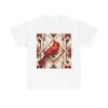 Unisex Adult T Shirt Red Cardinal Art Deco Wallpaper State Bird Decor Nature Tee
