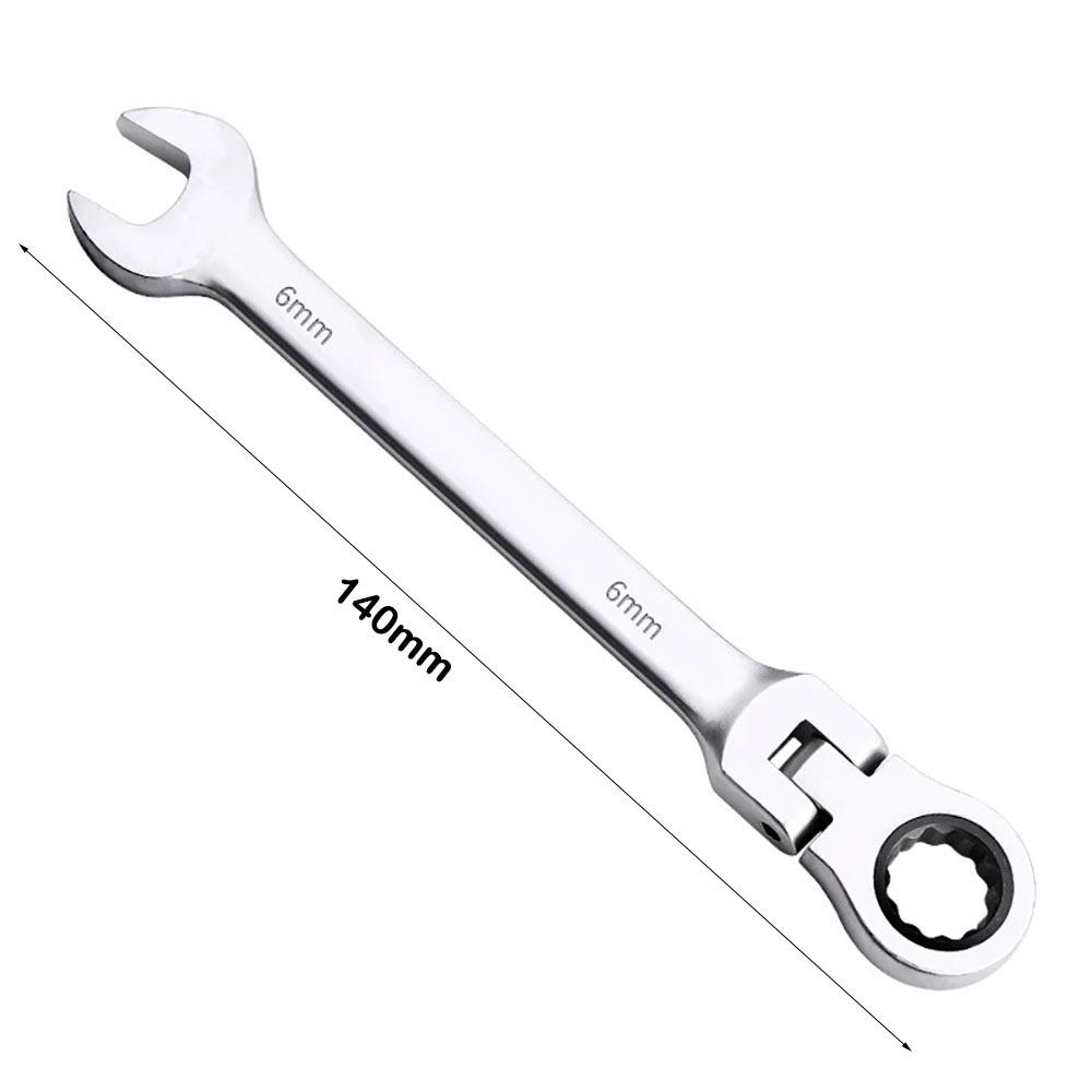 

Dual Heads Dual Heads Ratchet Wrench 72 Teeth Reversible Ratchet Spanner 6mm