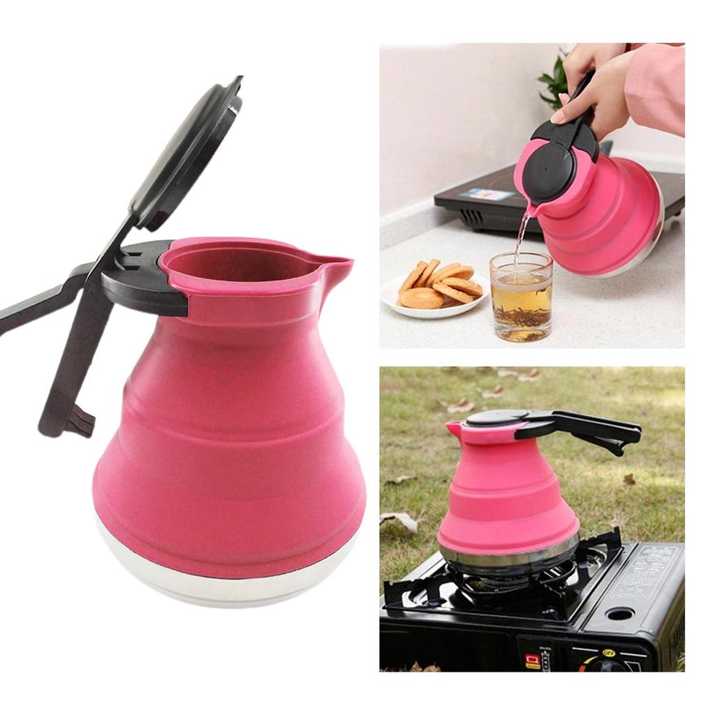 Silicone Travel Foldable Collapsible Kettle Boiler Pots