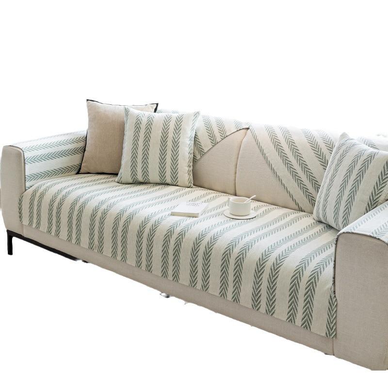 Modern Simple Chenille Sofa Cushion, Universal In All Seasons, Anti-Cat Scratch Sofa Cover, Fabric Non-Slip Sofa Cushion