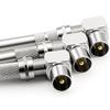 10 Stück 75-5 RG6 F-Typ Kabelstecker Koaxialkabel Schnellverbinder für RG6 Koaxialkabel Installation