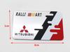 1 pz 3D Mitsubishi Logo Auto Adesivo in Alluminio Parafango Laterale Paraurti Posteriore Portellone Posteriore Adesivo Baule Adesivo Emblema Accessori Styling