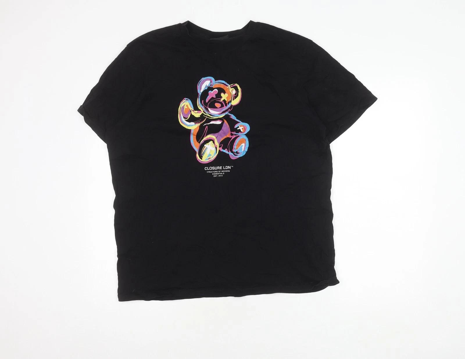 Closure LDN Men s Black XL Graphic Funny T-Shirt 2XL