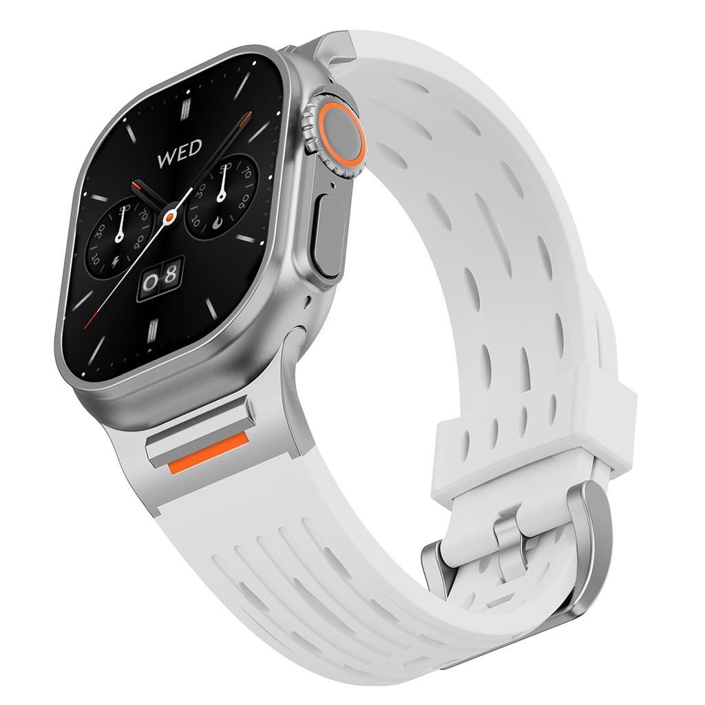 3 Style New Sport Band For Iwatch Ultra 3/2 49mm 42 44 45 46mm Silicone Strap For Apple Watch Series 11 10 9 8 7 6 SE3 Bracelet
