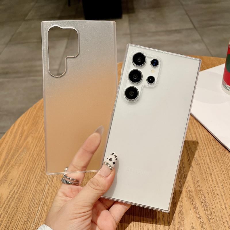 Luxury PC Hard Frameless Matte Ultra-thin Plain Phone Case For Samsung Galaxy S25 S24 S23 S22 S21 S20 Ultra S10 Plus Note 20 10