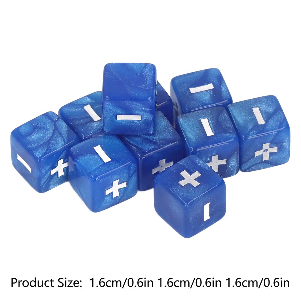 20pcs Plus Minus Sign Dice Set 16mm Math   Calculation Dices for Infant Teaching