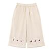YOYO Girls' Summer French Pastoral Sleeveless Lace Doll Top & Cropped Pants Set