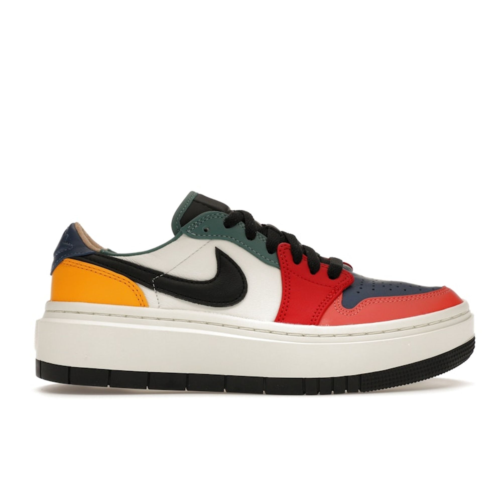 

Air Jordan 1 Elevate Low Разноцветные женские кроссовки Sail Fire-Red Taxi DX3951-100 36