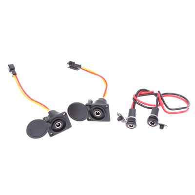 Testa di ricarica per bicicletta elettrica Batteria al litio Linea di uscita Base rotonda maschio e femmina Presa di carica Dc2.1 / 2.5