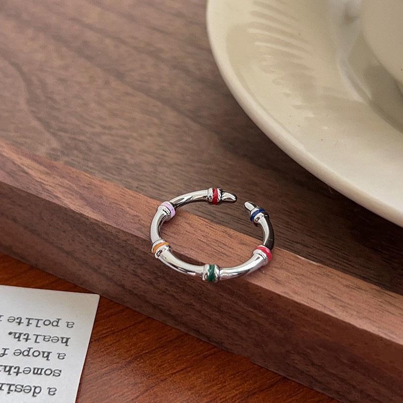 Children s Adjustable Star & Flower Bamboo Ring for Women - Stackable, Stylish, and Cool Adjustable Open Size