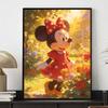 Disney Diamond Painting Art Set Minnie Mouse Handmade Cross Stitch DIY Diamond Art Home Bedroom Wall Decor Gift