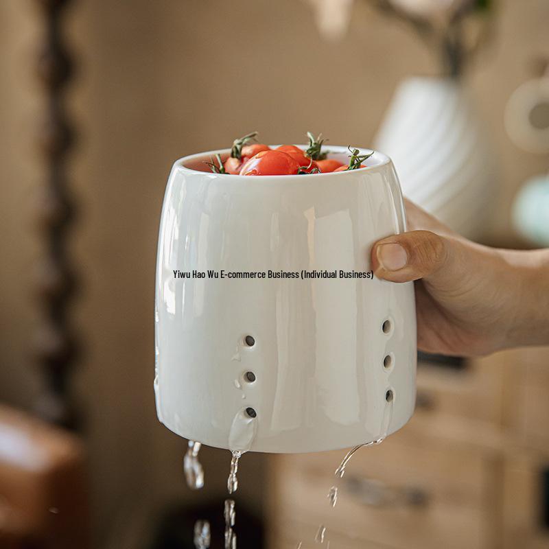 Ceramic Utensil Holder: Knife, Fork, Spoon, Chopsticks, Pen Organizer for Kitchen.